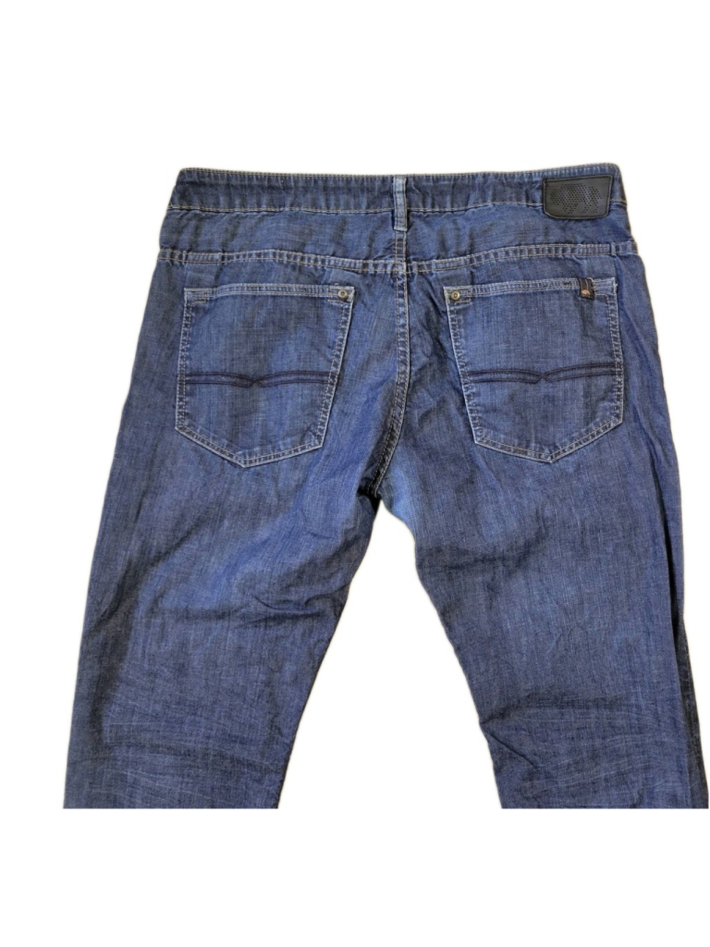 Buffalo David Bitton Straight Six Jeans 36/30 Blue Stretch Button Fly Straight - Picture 7 of 10